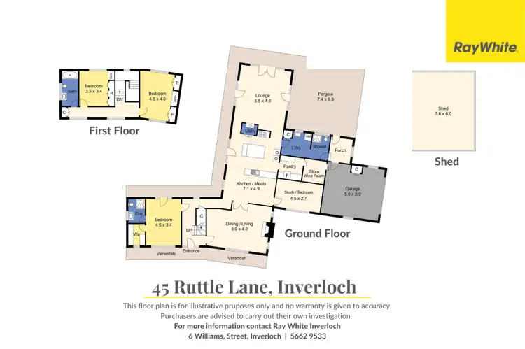 Floorplan of Homely house listing, 45 Ruttle Lane, Inverloch VIC 3996