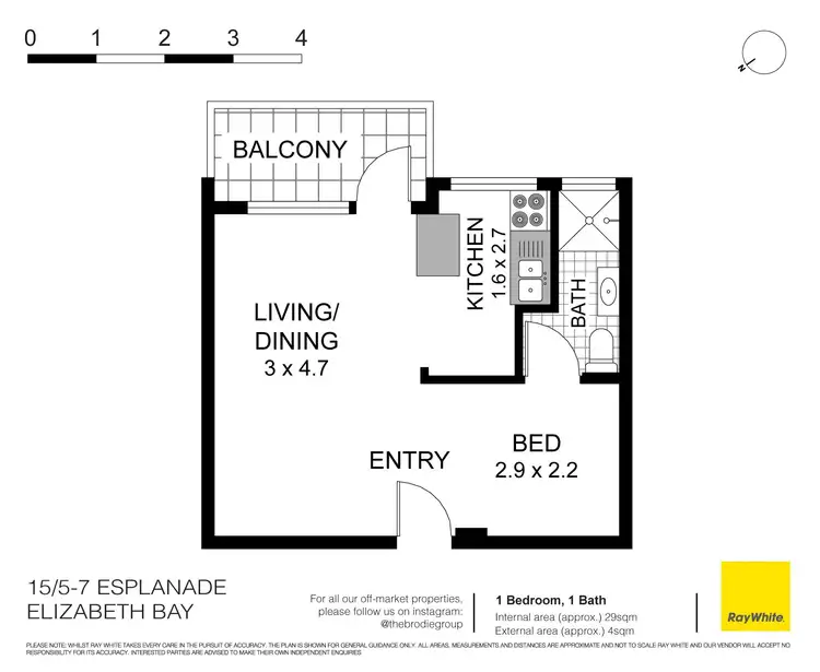 Floorplan of Homely apartment listing, 15/5-7 Esplanade, Elizabeth Bay NSW 2011