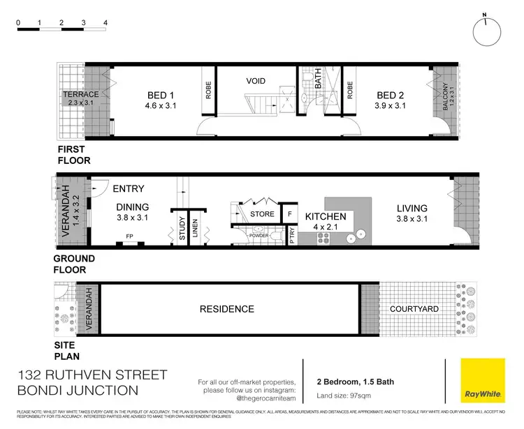 Floorplan of Homely house listing, 132 Ruthven Street, Bondi Junction NSW 2022