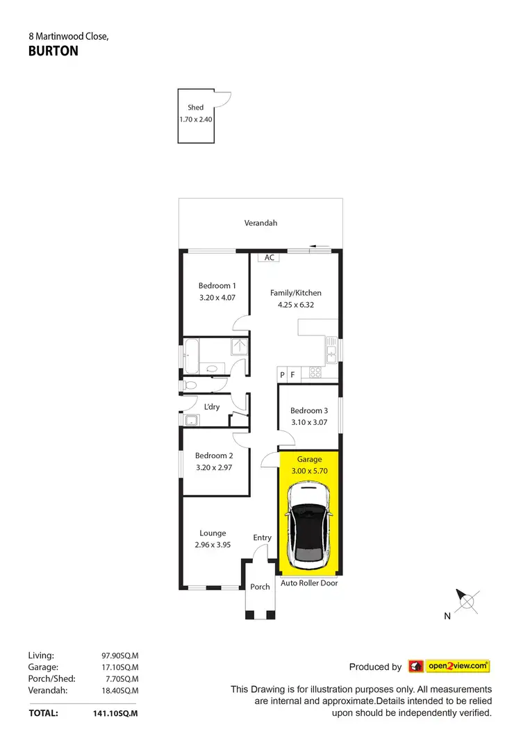 Floorplan of Homely house listing, 8 Martinwood Close, Burton SA 5110