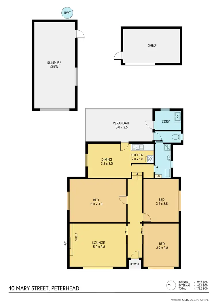 Floorplan of Homely house listing, 40 Mary Street, Peterhead SA 5016