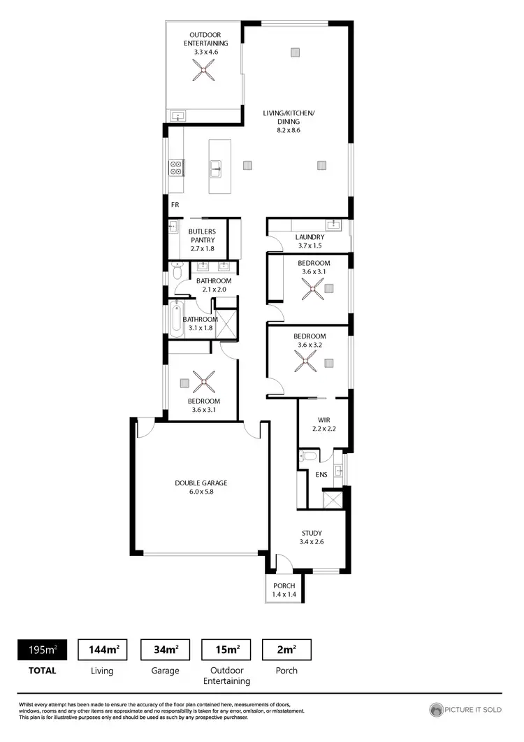 Floorplan of Homely house listing, 8A Lisa Place, Grange SA 5022