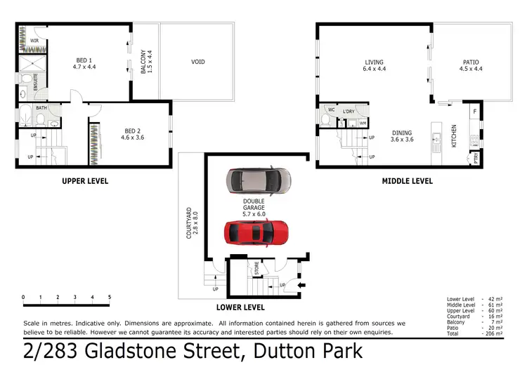 Floorplan of Homely unit listing, 2/283 Gladstone Road, Dutton Park QLD 4102