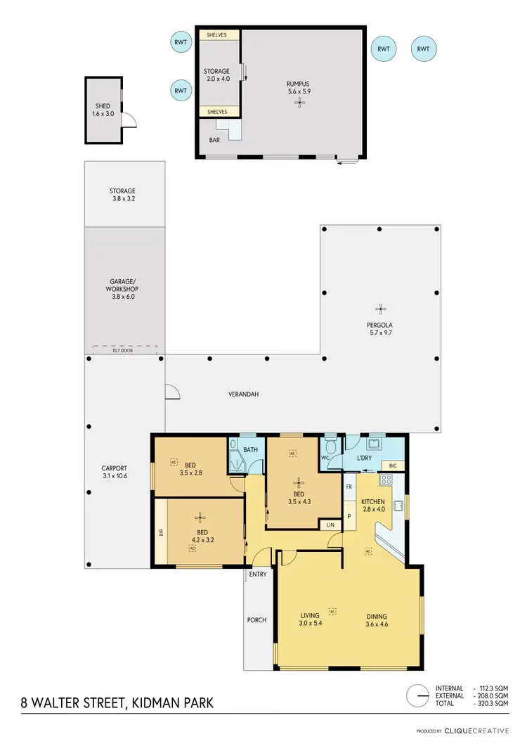 Floorplan of Homely house listing, 8 Walter Street, Kidman Park SA 5025