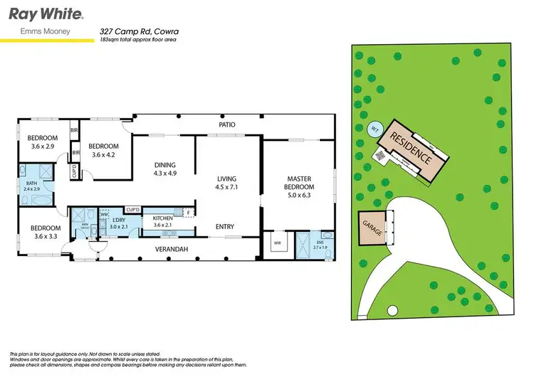 Floorplan of Homely house listing, 327 Camp Road, Cowra NSW 2794