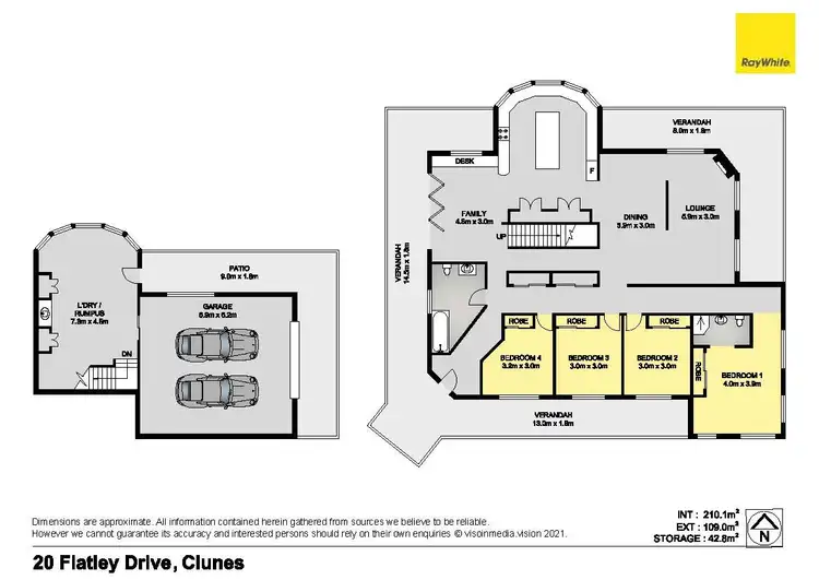 Floorplan of Homely house listing, 20 Flatley Drive, Clunes NSW 2480