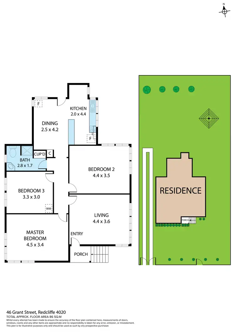 Floorplan of Homely house listing, 46 Grant Street, Redcliffe QLD 4020