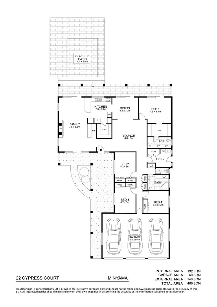 Floorplan of Homely house listing, 22 Cypress Court, Minyama QLD 4575