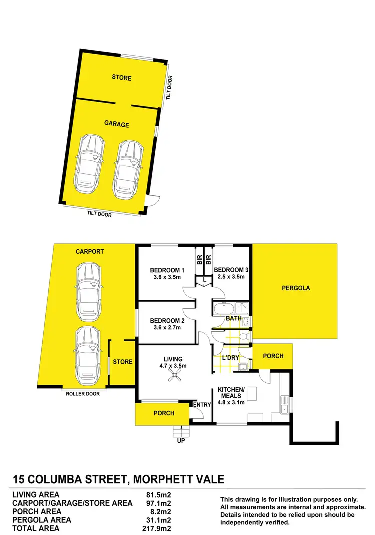 Floorplan of Homely house listing, 15 Columba Street, Morphett Vale SA 5162