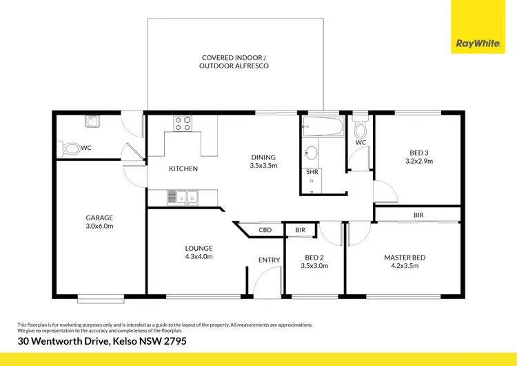 Floorplan of Homely house listing, 30 Wentworth Drive, Kelso NSW 2795