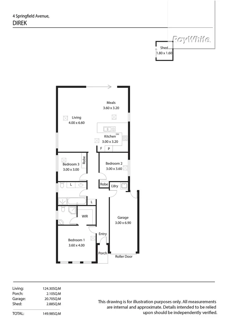 Floorplan of Homely house listing, 4 Springfield Avenue, Direk SA 5110