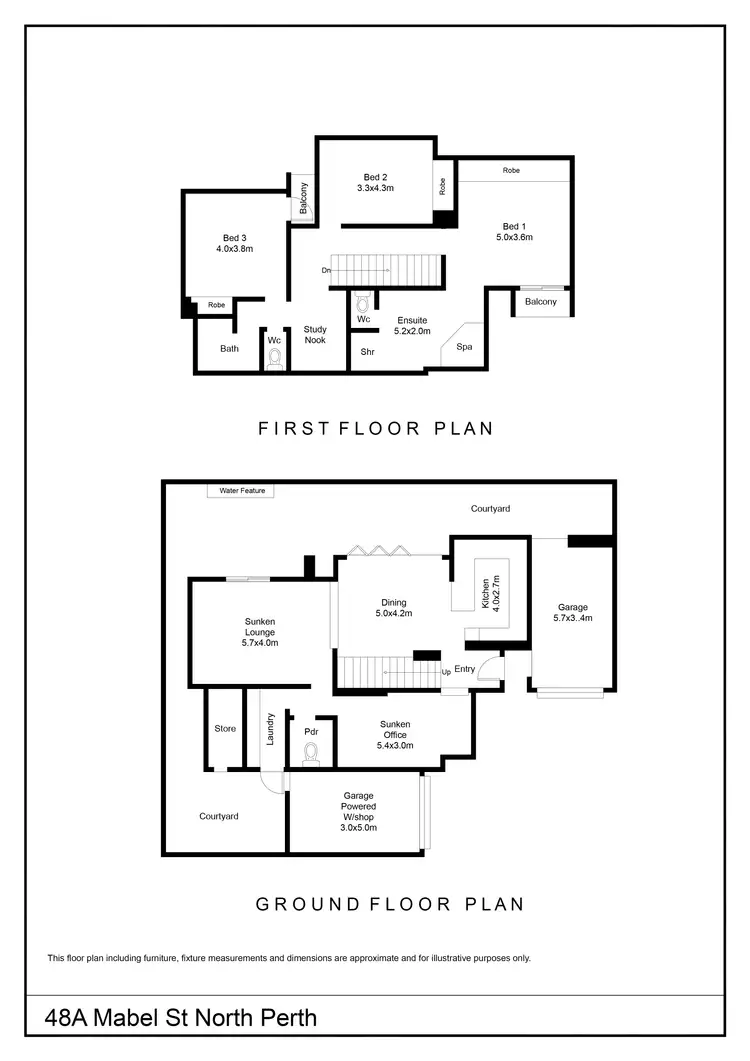 Floorplan of Homely house listing, 48A Mabel Street, North Perth WA 6006