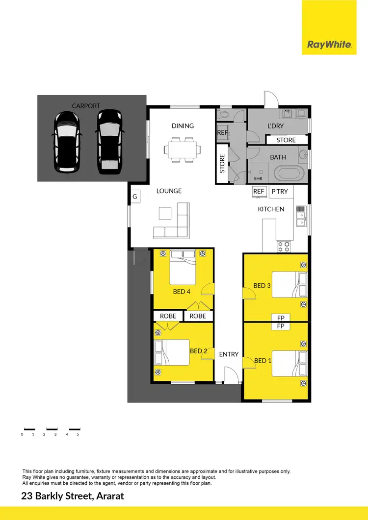 Floorplan of Homely house listing, 23 Barkly Street, Ararat VIC 3377