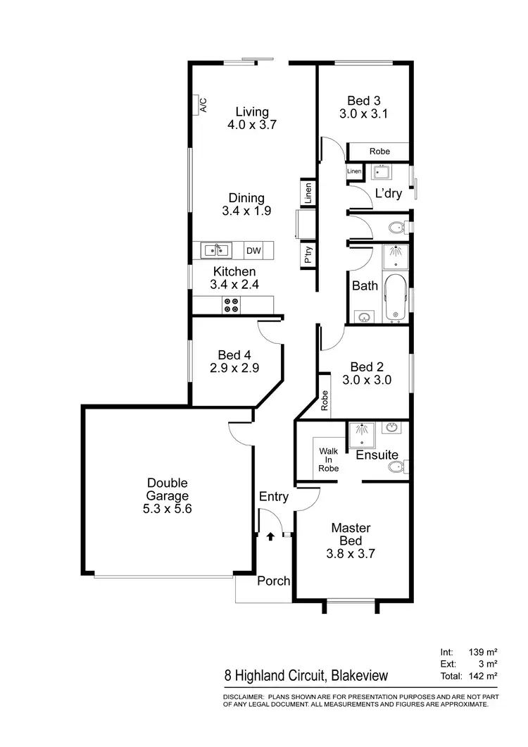 Floorplan of Homely house listing, 8 Highland Circuit, Blakeview SA 5114