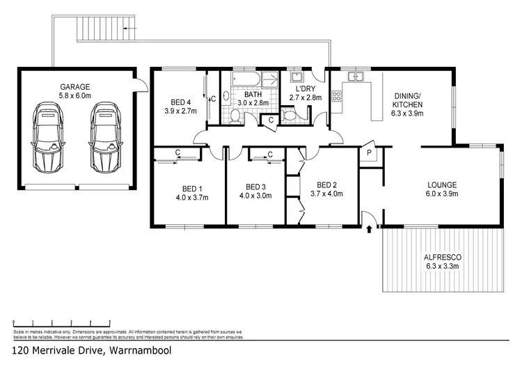 Floorplan of Homely house listing, 120 Merrivale Drive, Warrnambool VIC 3280