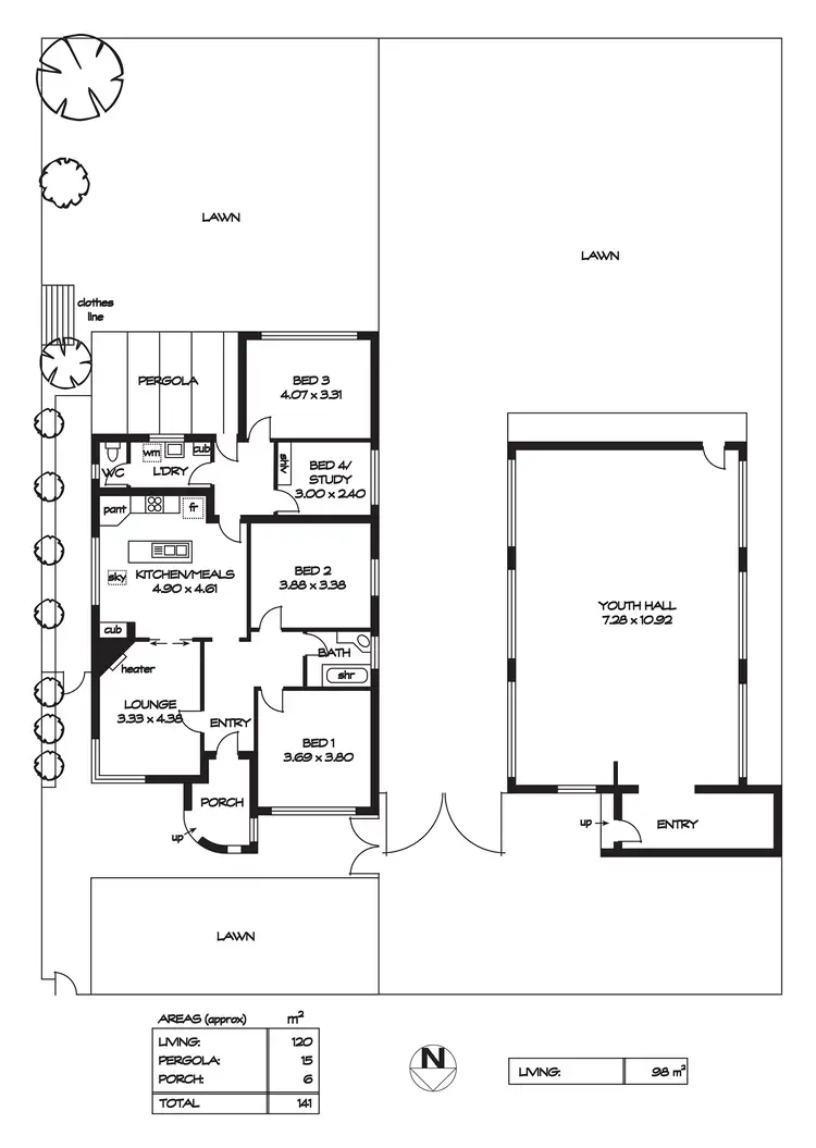 Floorplan of Homely house listing, 1 & 1A Stevenson Street, Nailsworth SA 5083