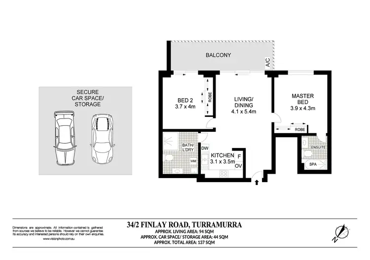 Floorplan of Homely apartment listing, 34/2 Finlay Road, Turramurra NSW 2074