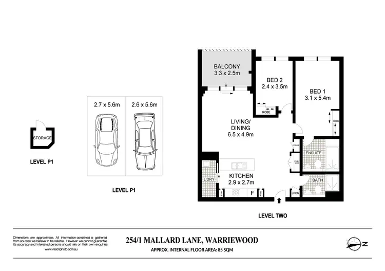 Floorplan of Homely apartment listing, 254/1 Mallard Lane, Warriewood NSW 2102