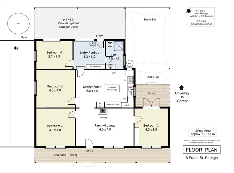 Floorplan of Homely house listing, 6 Frahn Street, Paringa SA 5340