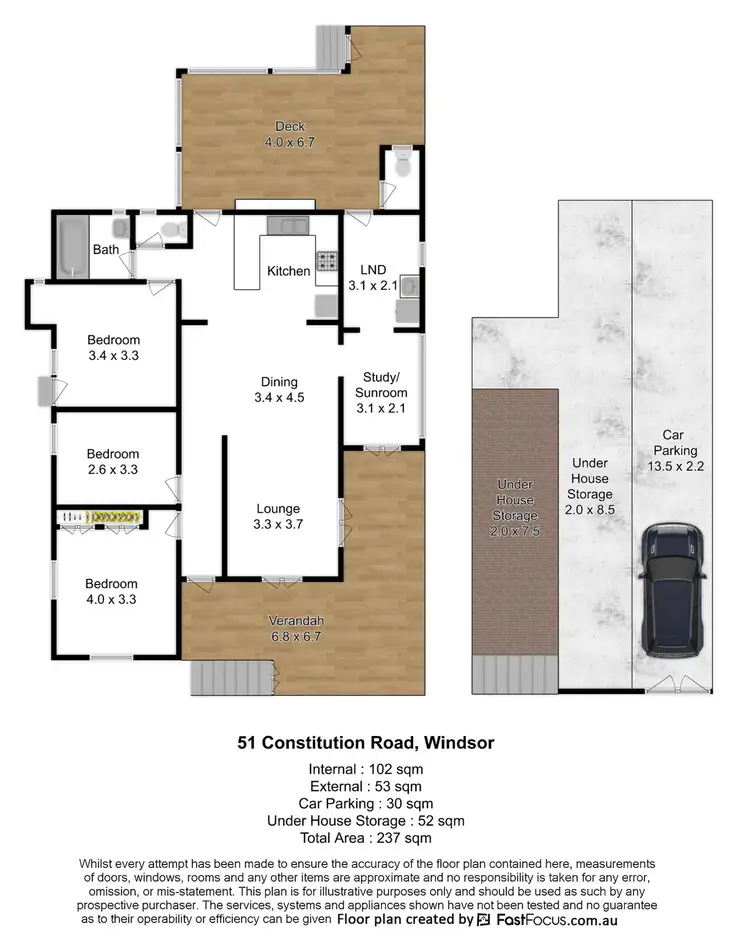 Floorplan of Homely house listing, 51 Constitution Road, Windsor QLD 4030