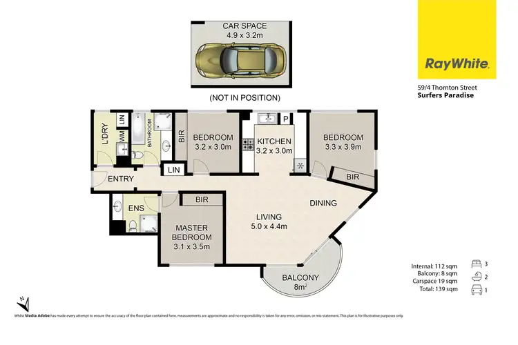 Floorplan of Homely apartment listing, 59/4 Thornton Street, Surfers Paradise QLD 4217