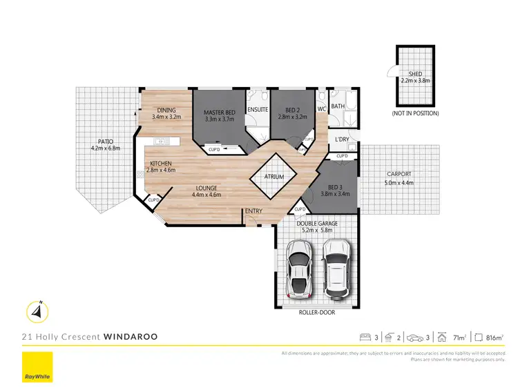 Floorplan of Homely house listing, 21 Holly Crescent, Windaroo QLD 4207