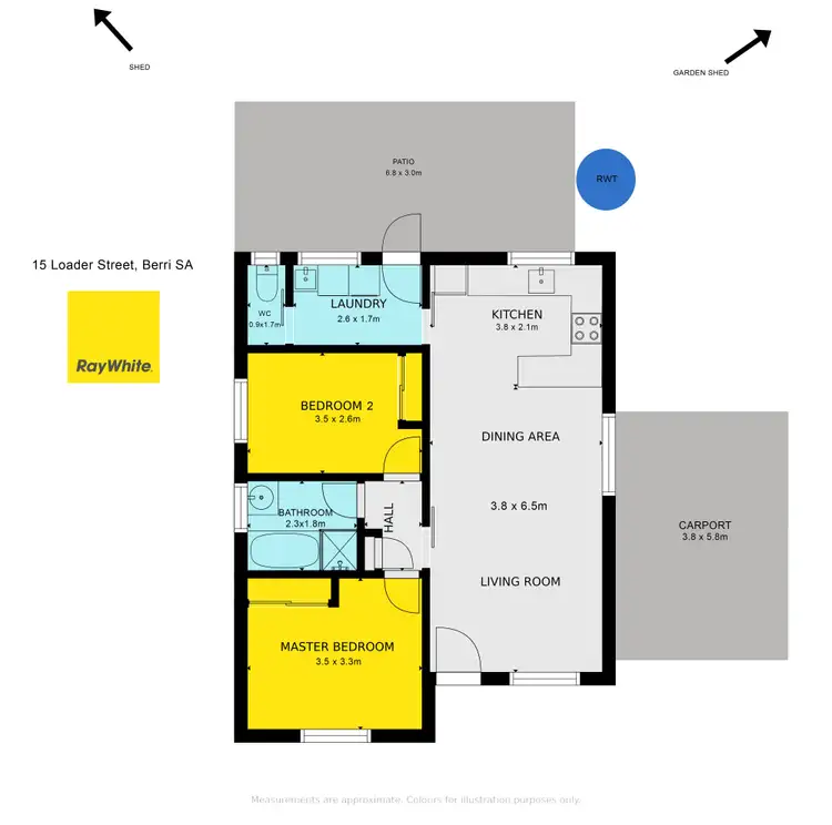 Floorplan of Homely house listing, 15 Loader Street, Berri SA 5343