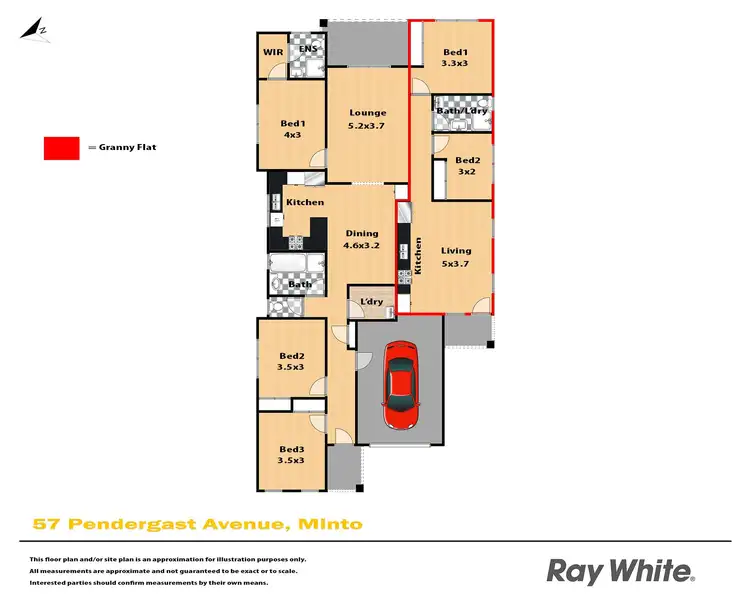 Floorplan of Homely house listing, 57 Pendergast Avenue, Minto NSW 2566