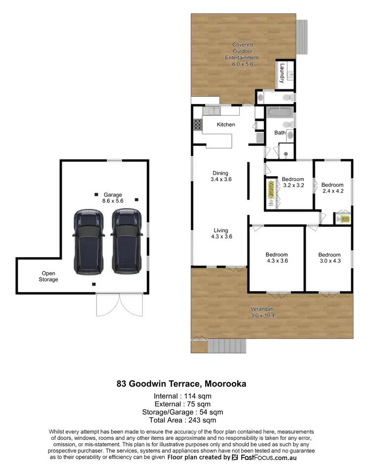 Floorplan of Homely house listing, 83 Goodwin Terrace, Moorooka QLD 4105