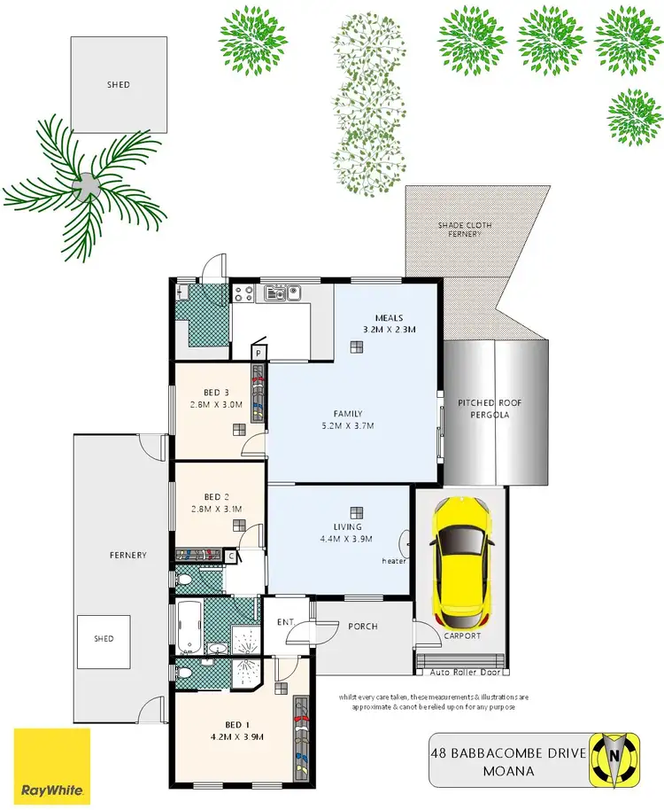 Floorplan of Homely house listing, 48 Babbacombe Drive, Moana SA 5169