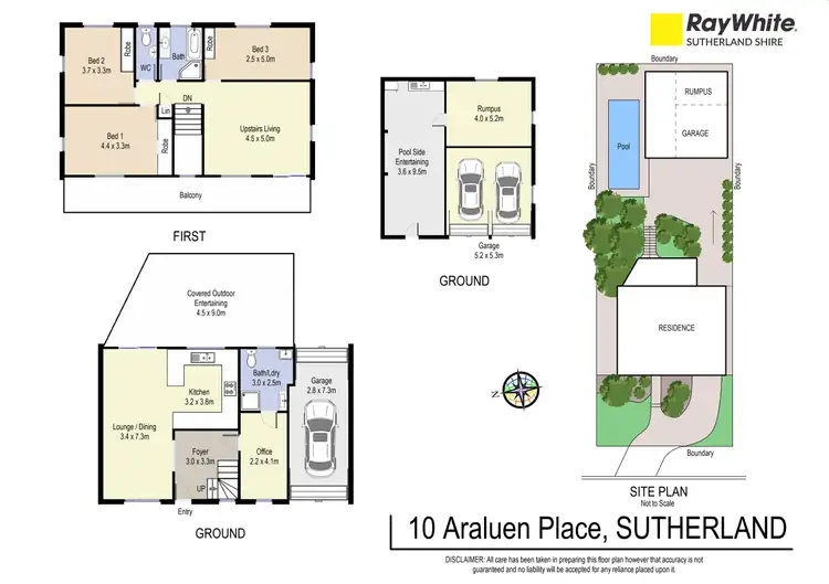 Floorplan of Homely house listing, 10 Araluen Place, Sutherland NSW 2232