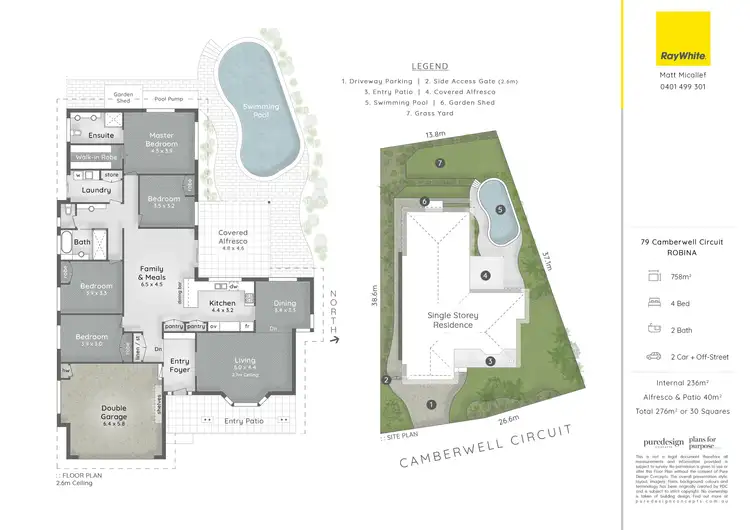 Floorplan of Homely house listing, 79 Camberwell Circuit, Robina QLD 4226