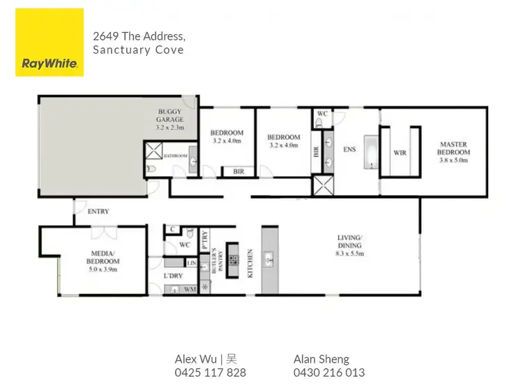 Floorplan of Homely house listing, 2649 The Address, Hope Island QLD 4212