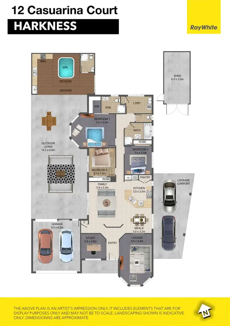 Floorplan of Homely house listing, 12 Casuarina Court, Melton West VIC 3337
