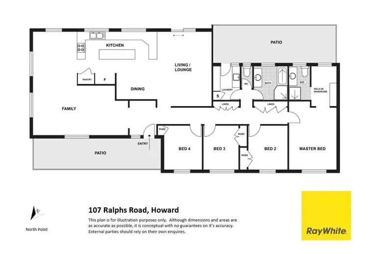 Floorplan of Homely house listing, 107 Ralphs Road, Howard QLD 4659