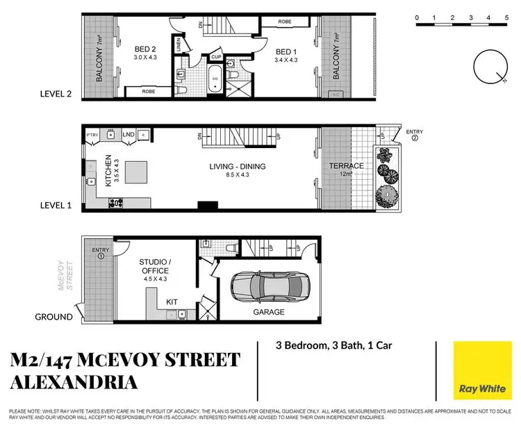 Floorplan of Homely apartment listing, M2/147-161 McEvoy Street, Alexandria NSW 2015