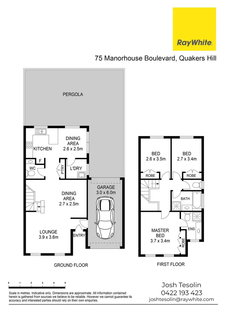 Floorplan of Homely house listing, 75 Manorhouse Boulevard, Quakers Hill NSW 2763