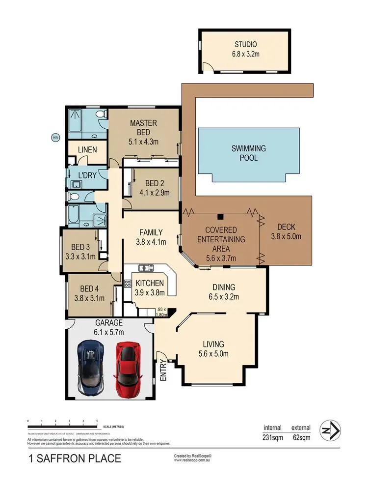 Floorplan of Homely house listing, 1 Saffron Place, Seventeen Mile Rocks QLD 4073