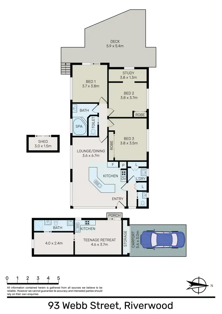 Floorplan of Homely house listing, 93 Webb Street, Riverwood NSW 2210