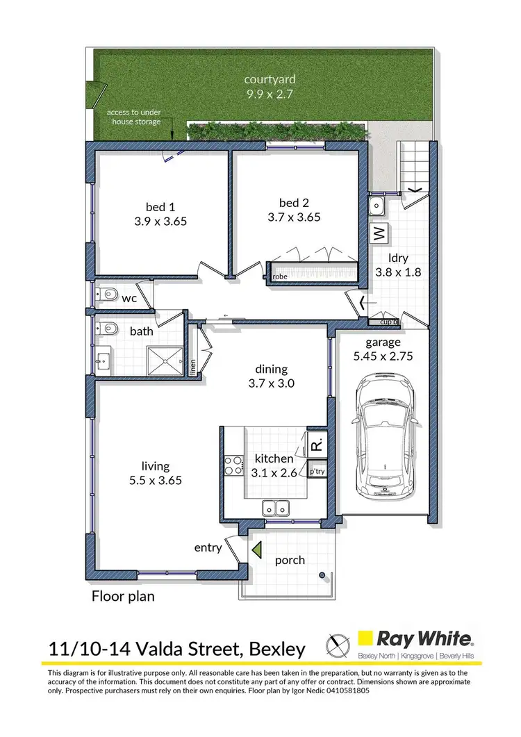 Floorplan of Homely villa listing, 11/10-14 Valda Street, Bexley NSW 2207