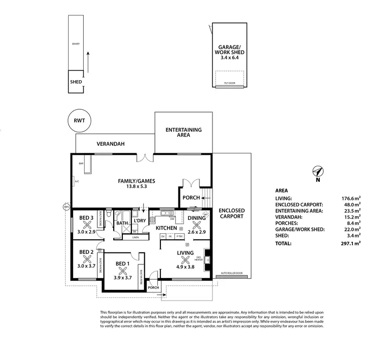 Floorplan of Homely house listing, 16 Elm Avenue, Murray Bridge SA 5253