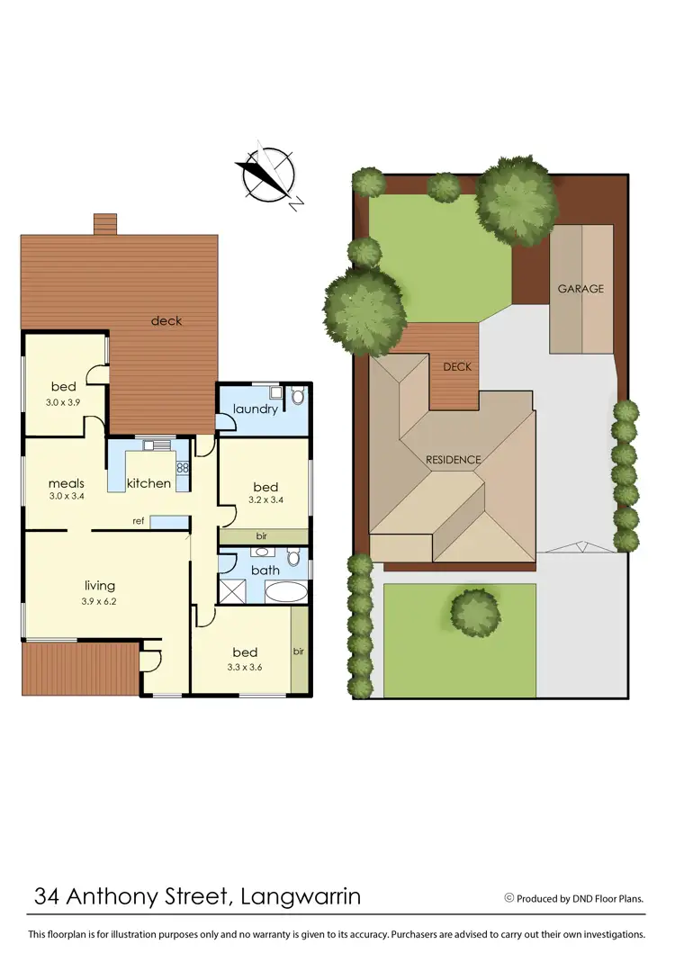 Floorplan of Homely house listing, 34 Anthony Street, Langwarrin VIC 3910