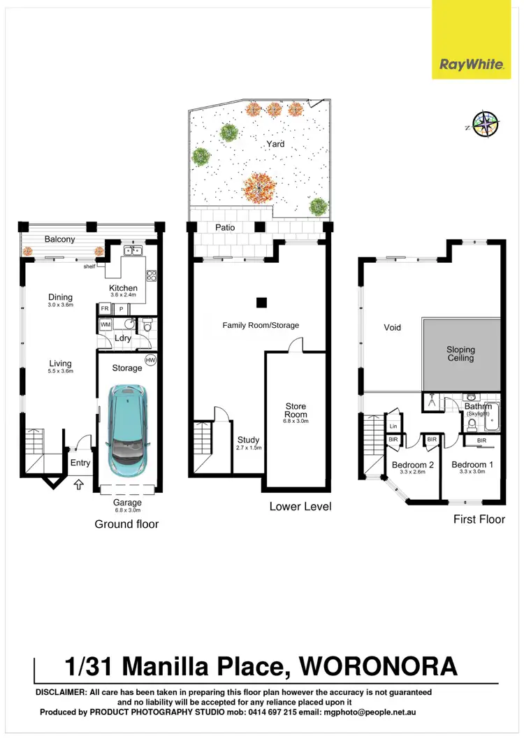 Floorplan of Homely townhouse listing, 1/31 Manilla Place, Woronora NSW 2232
