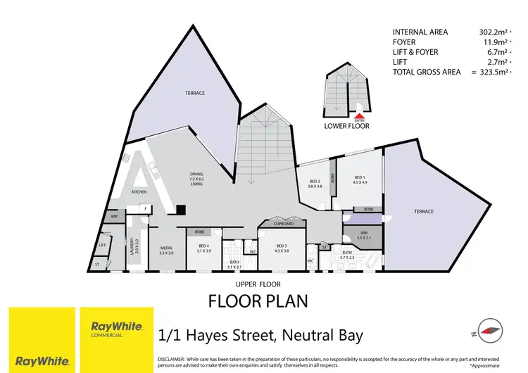 Floorplan of Homely house listing, 1 Hayes Street, Neutral Bay NSW 2089