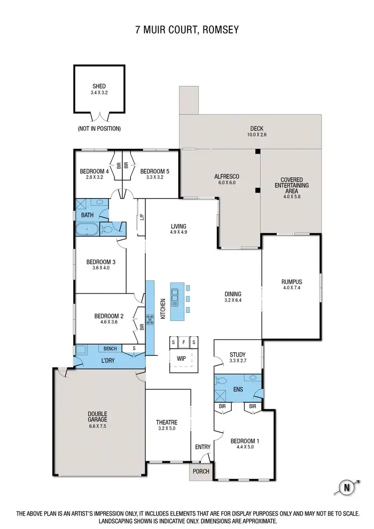 Floorplan of Homely house listing, 7 Muir Court, Romsey VIC 3434