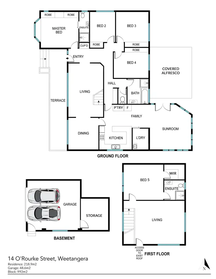 Floorplan of Homely house listing, 14 O'Rourke Street, Weetangera ACT 2614