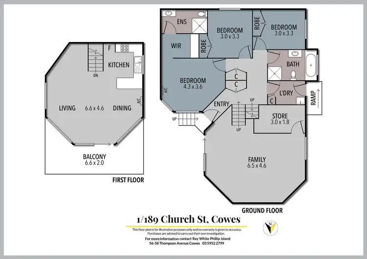 Floorplan of Homely house listing, 1/189 Church Street, Cowes VIC 3922