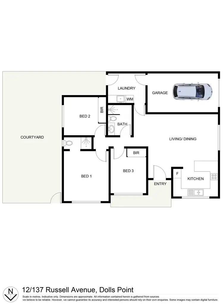 Floorplan of Homely villa listing, 12/137-143 Russell Avenue, Dolls Point NSW 2219