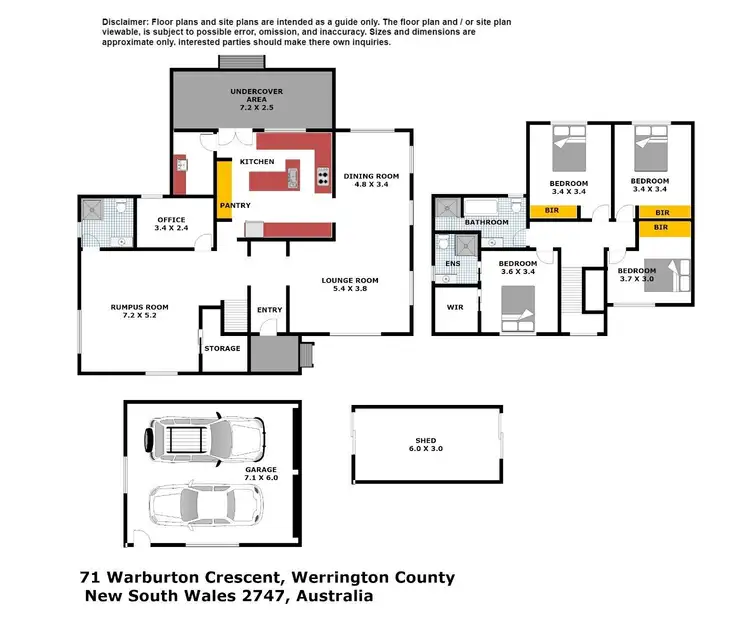 Floorplan of Homely house listing, 71 Warburton Crescent, Werrington County NSW 2747