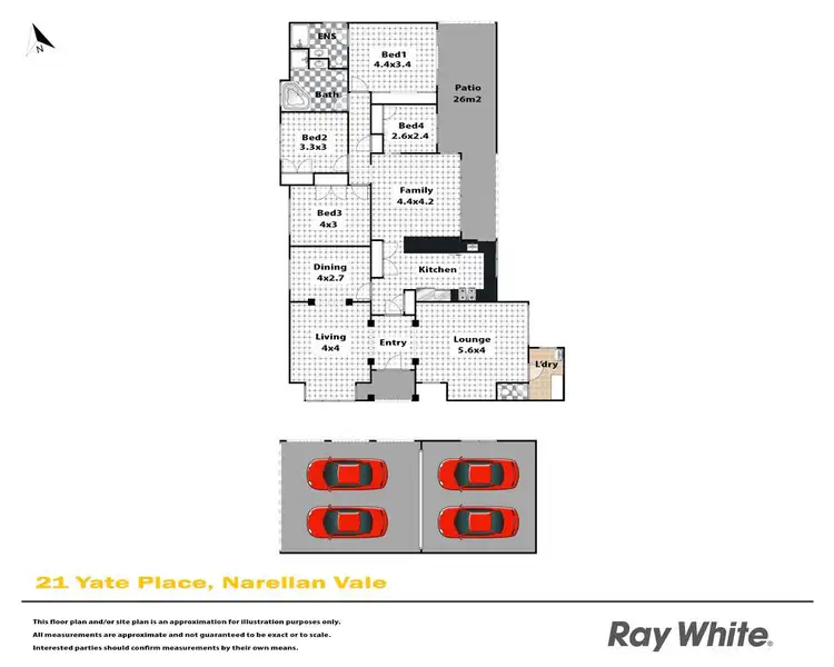 Floorplan of Homely house listing, 21 Yate Place, Narellan Vale NSW 2567